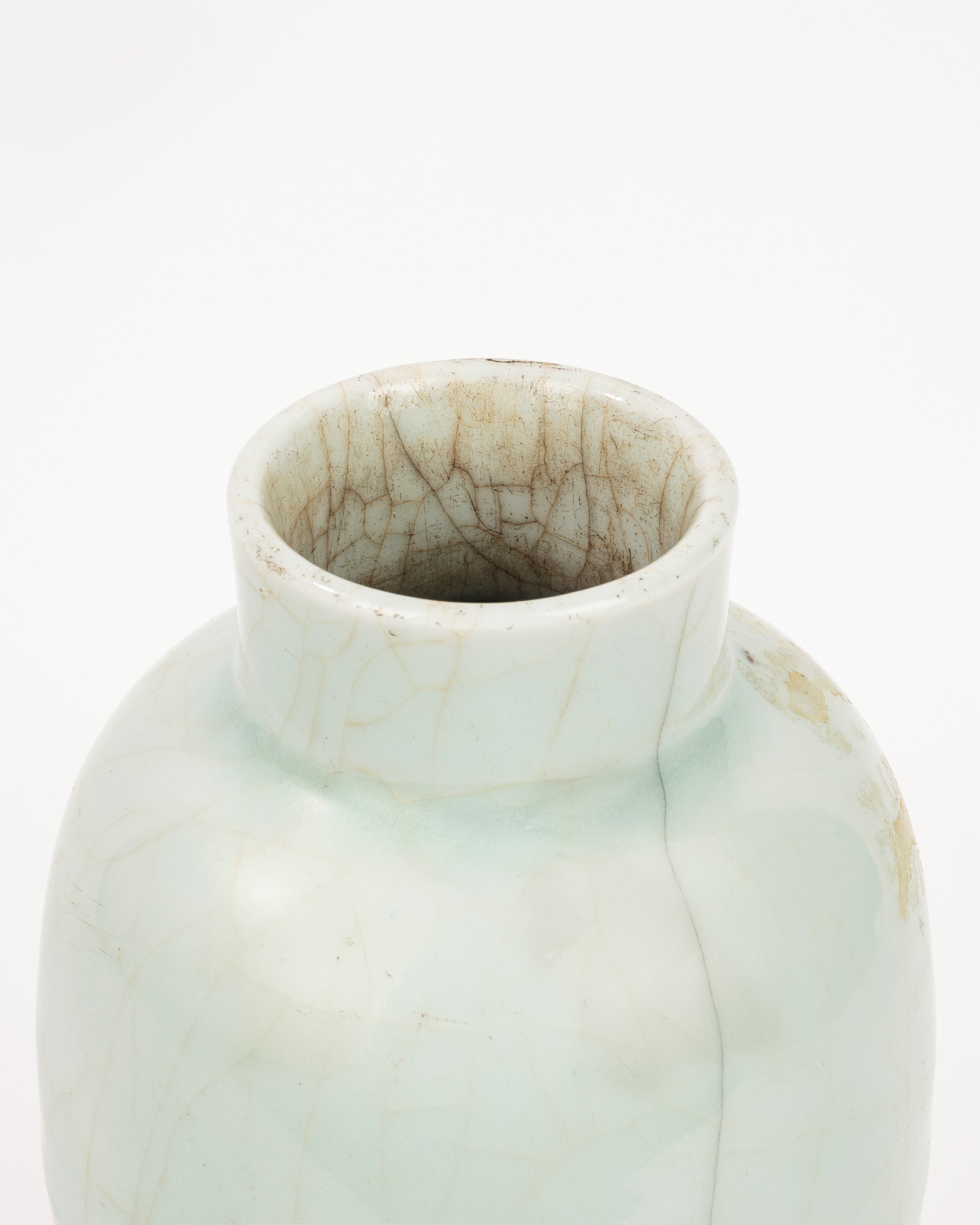 Vaso in Porcellana Celadon, Cina Dinastia Qing
