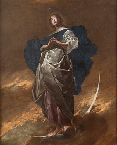 Cavallino, Immacolata - olio su tela