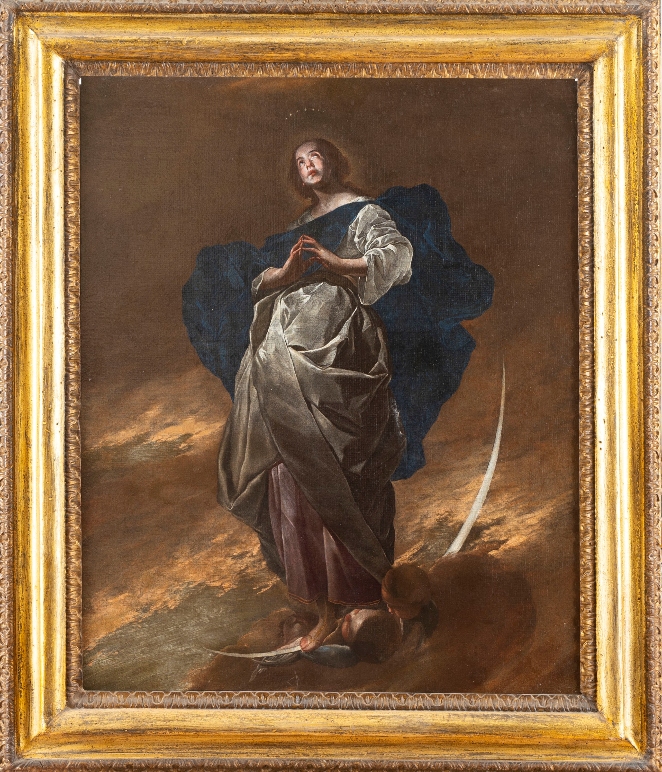 Attribuito a Bernardo Cavallino (napoli 1616-1656) - Cavallino, Immacolata - olio su tela