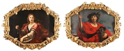 Allegoria della Liberalità e Allegoria dell'Onore, olio su tela