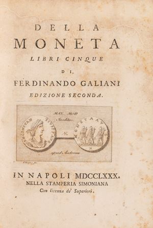 Della moneta. Libri cinque. Edizione seconda.