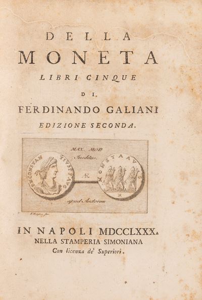 Della Moneta. Libri Cinque. Edizione Seconda.