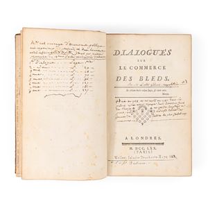 Dialogues sur le commerce des bleds.