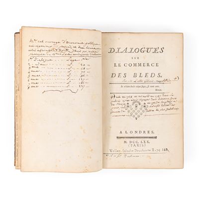Dialogues Sur le Commerce Des Bleds.