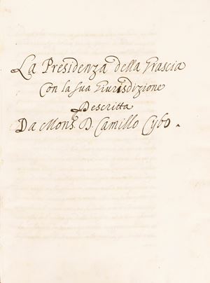 The Presidency of Grascia with its Jurisdiction.