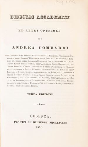 Discorsi accademici ed altri opuscoli.