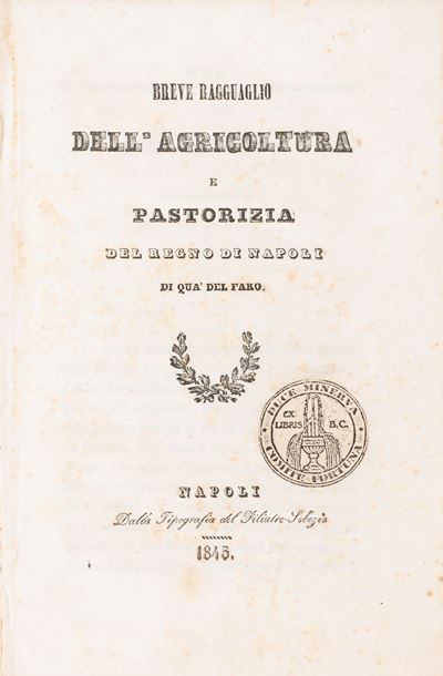 Breve Ragguaglio Dell'agricoltura e Pastorizia del Regno di Napoli di Qua del Faro.