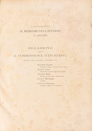 Report on the Municipal Administration by the R. Commission of inquiry for Naples.