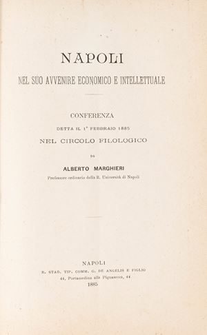 Napoli nel suo avvenire economico ed intellettuale.