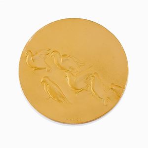 Medaglia in oro giallo 18K