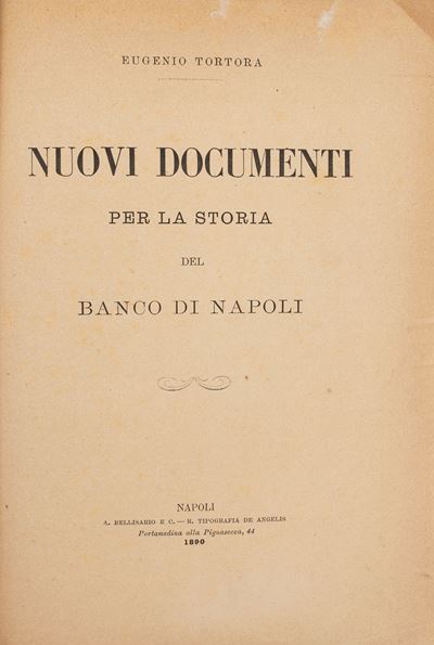Nuovi Documenti per la Storia del Banco di Napoli.