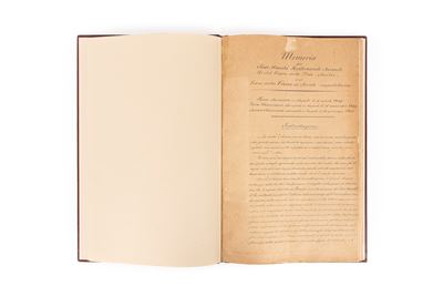 Memoria per Sua Maestà Ferdinando Secondo Re di Napoli sul Piano della Cassa di Sconto Napoletana...
