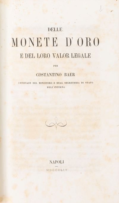 Raccolta di 10 Monografie e Opuscoli Rilegati in Unico Volume Sull’economia del Regno di Napoli