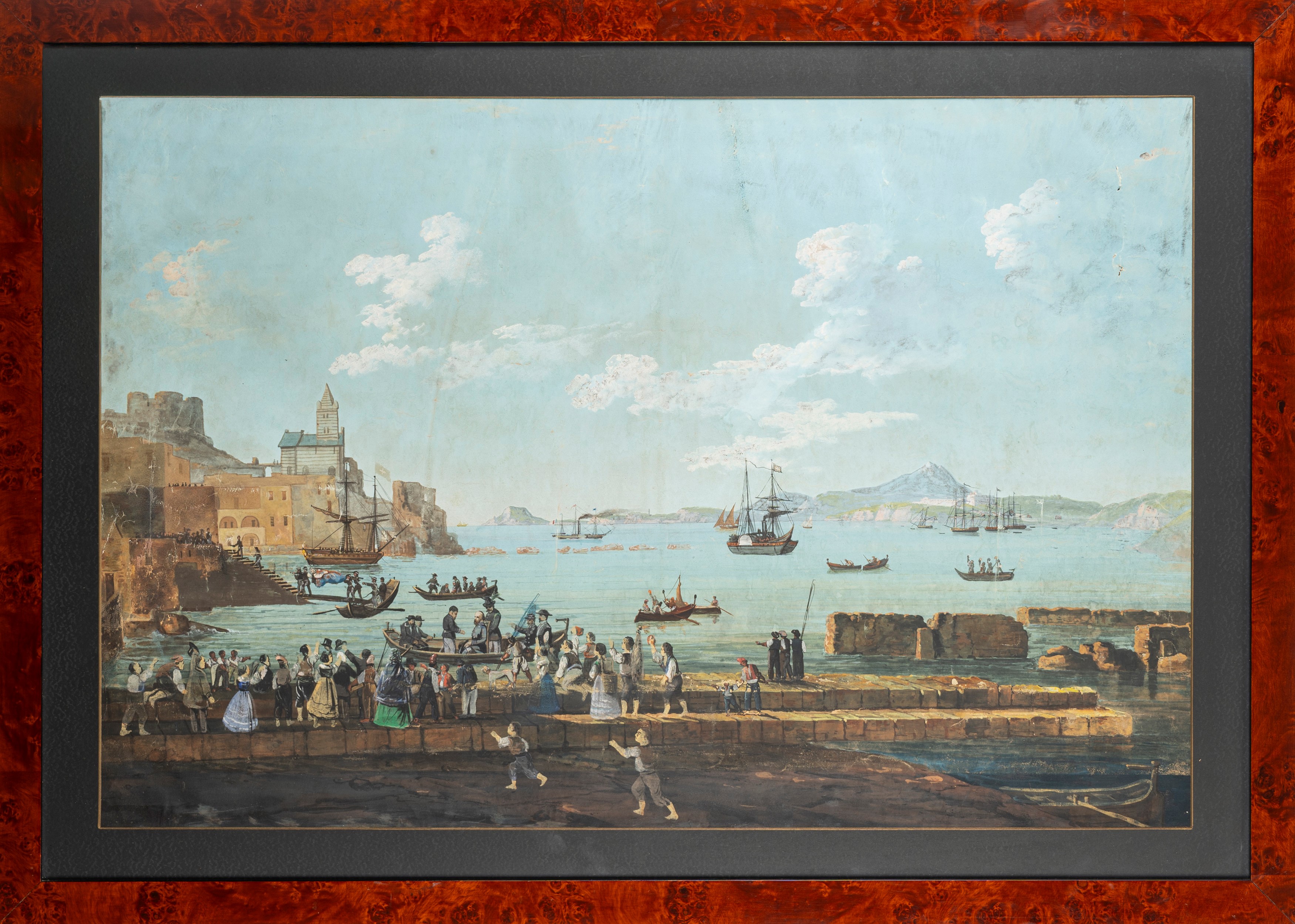 Scuola Italiana Metà del XIX Secolo - Garibaldi a Portovenere, 1849