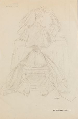 Donna di spalle che si pettina