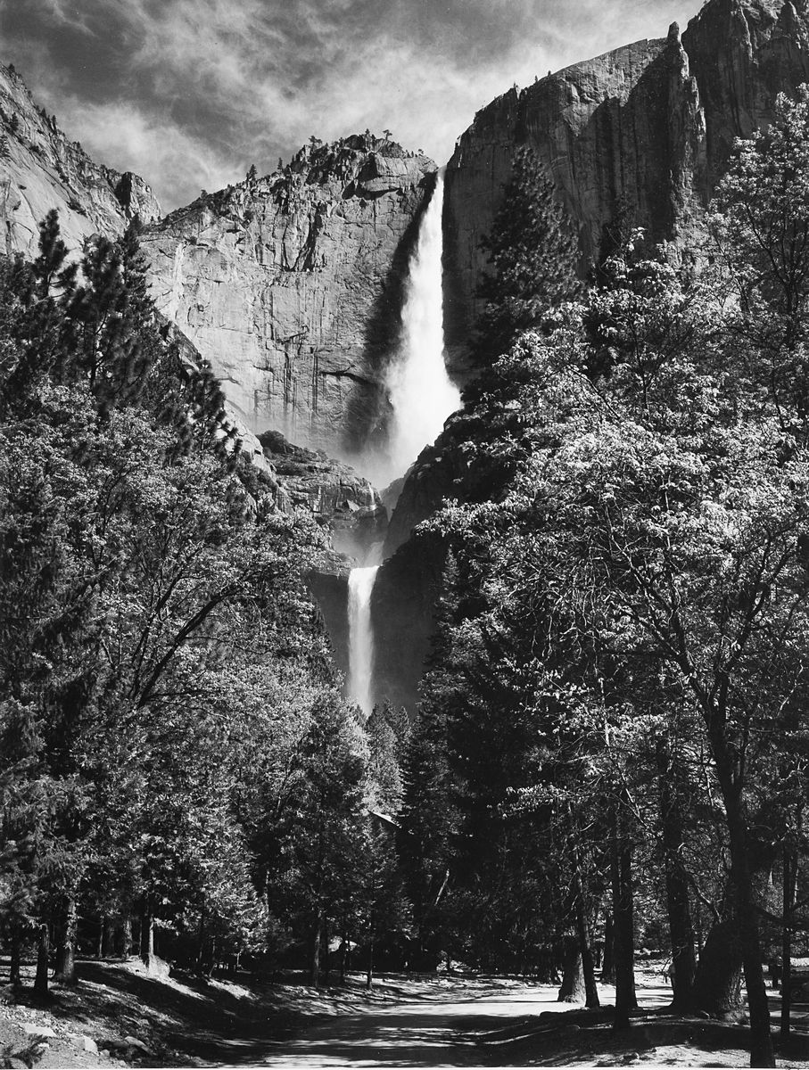 Ansel Adams Yosemite Falls, Yosemite National Park, California years 1940 Photographs
