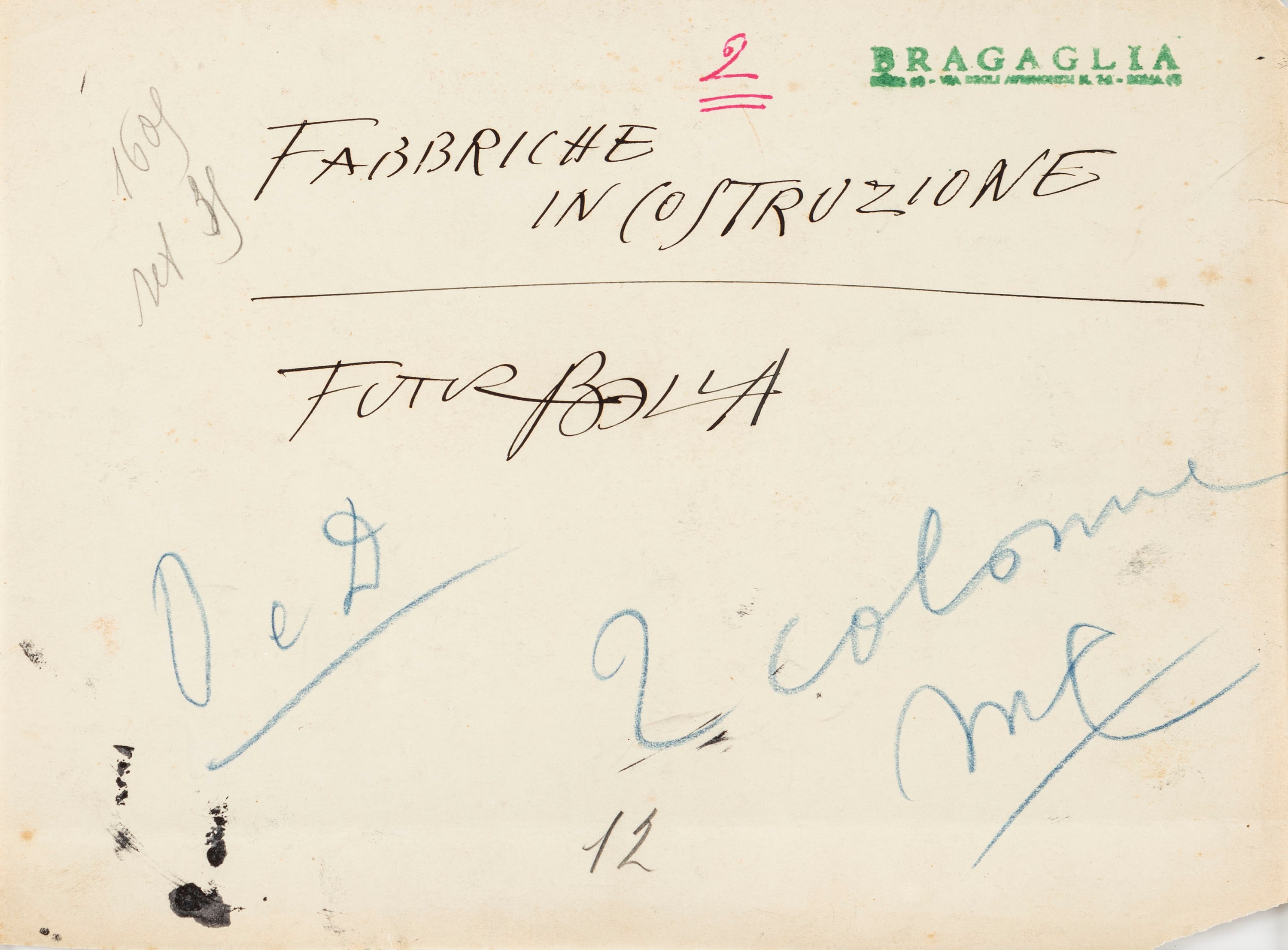 Anton Giulio Bragaglia - Matilde la pazza. Prima del Futurismo. Futurballa, stampa alla gelatina ...