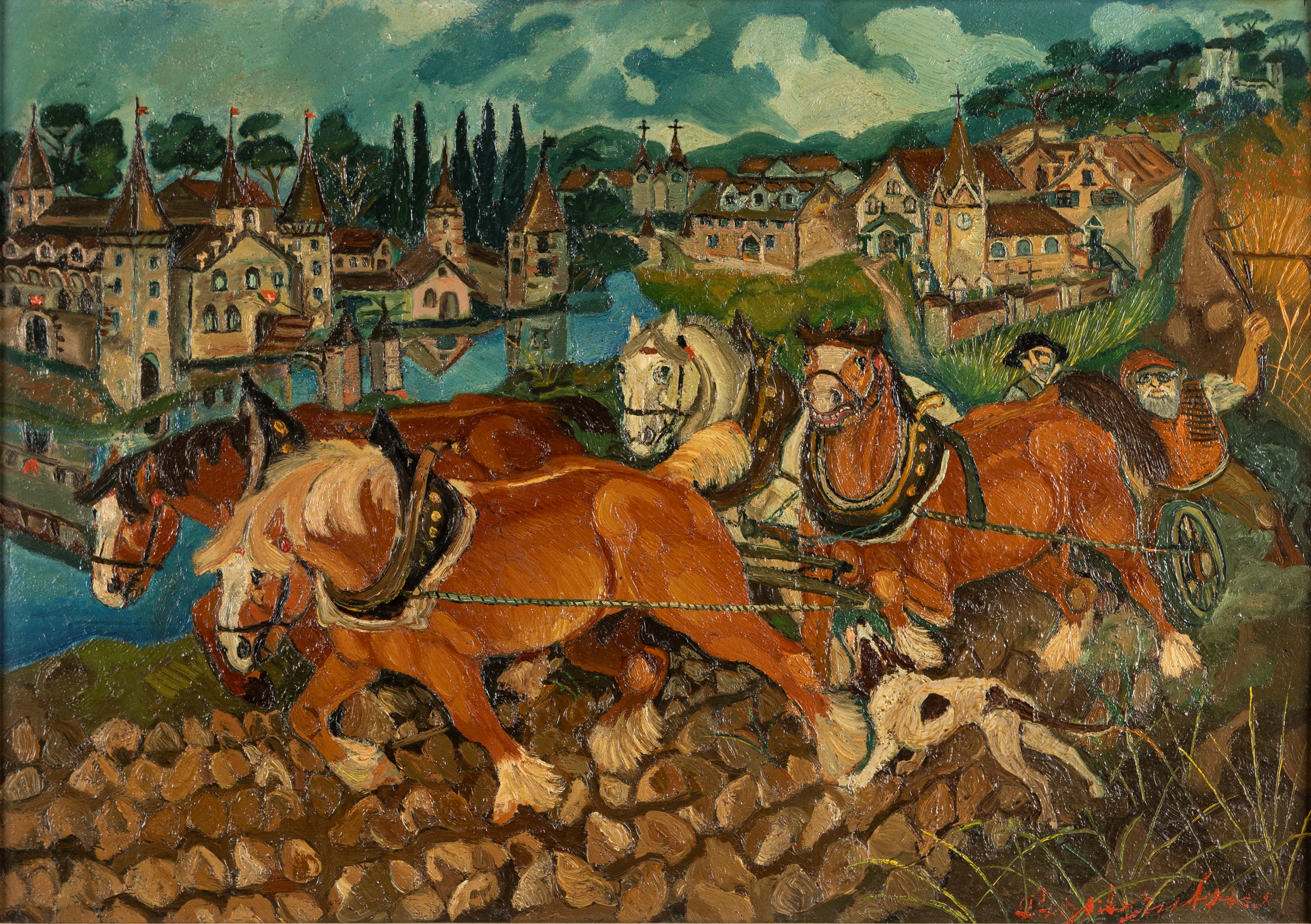 Antonio Ligabue - Aratura 1949-50 (II periodo) | Modern & Contemporary Art  | Finarte, casa d'aste