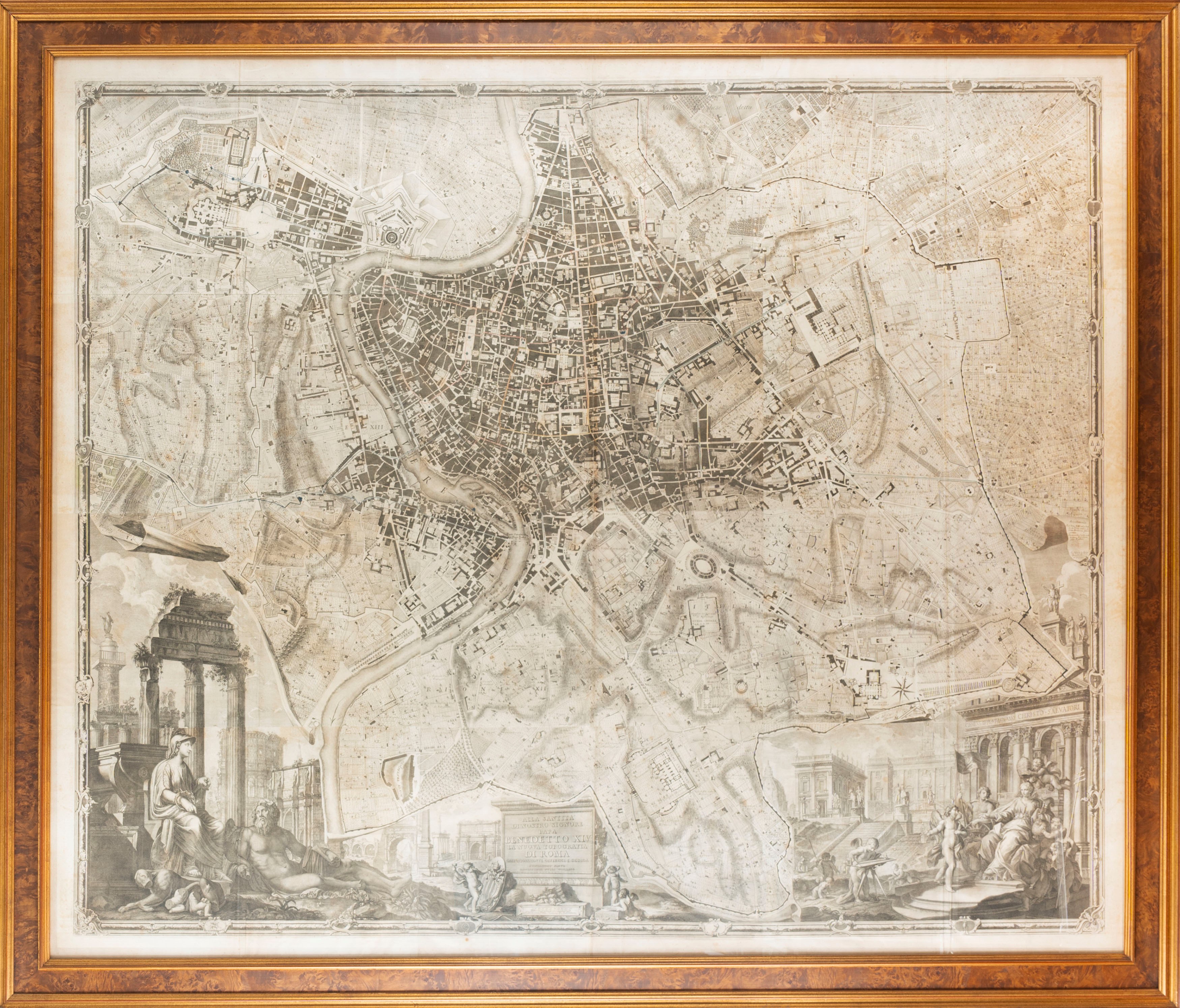 Nuova Pianta di Roma Data in Luce da Giambattista Nolli L'anno 1748