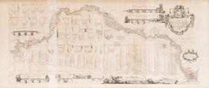 Piranesi, Giovanni Battista - Pianta del corso del Fiume Tevere, e sue adiacenze, dall'influenza del Nera fino al mare...