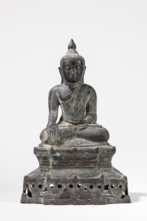 Buddha assiso in bronzo