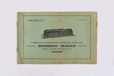 Catalogo Generale Ditta Onorato Isacco - Fabbrica di Giocattoli Scientifici Istruttivi