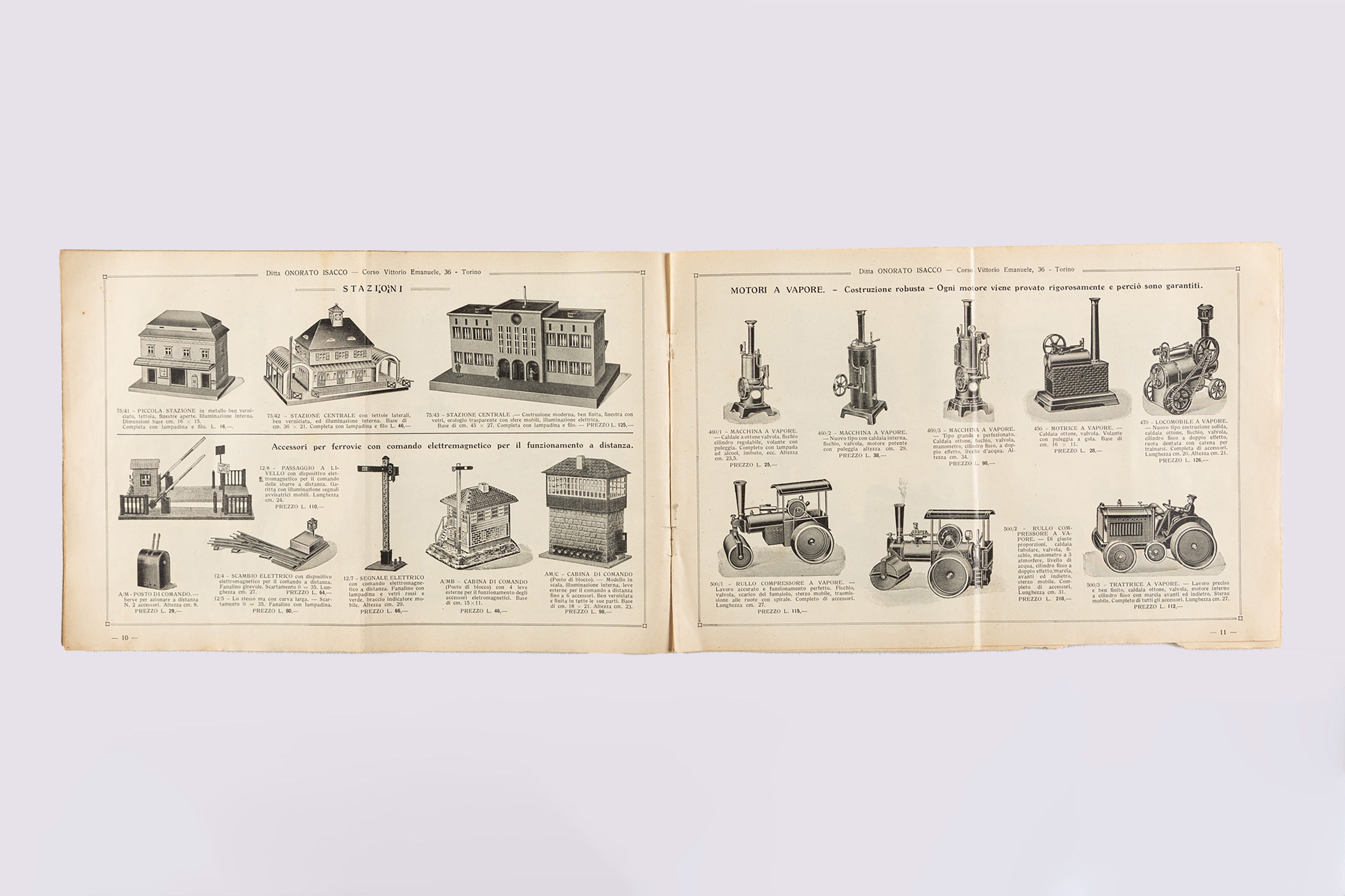 Catalogo Generale Ditta Onorato Isacco - Fabbrica di Giocattoli Scientifici Istruttivi
