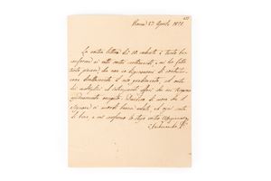 Ferdinando I di Borbone Re delle Due Sicilie - Lettera