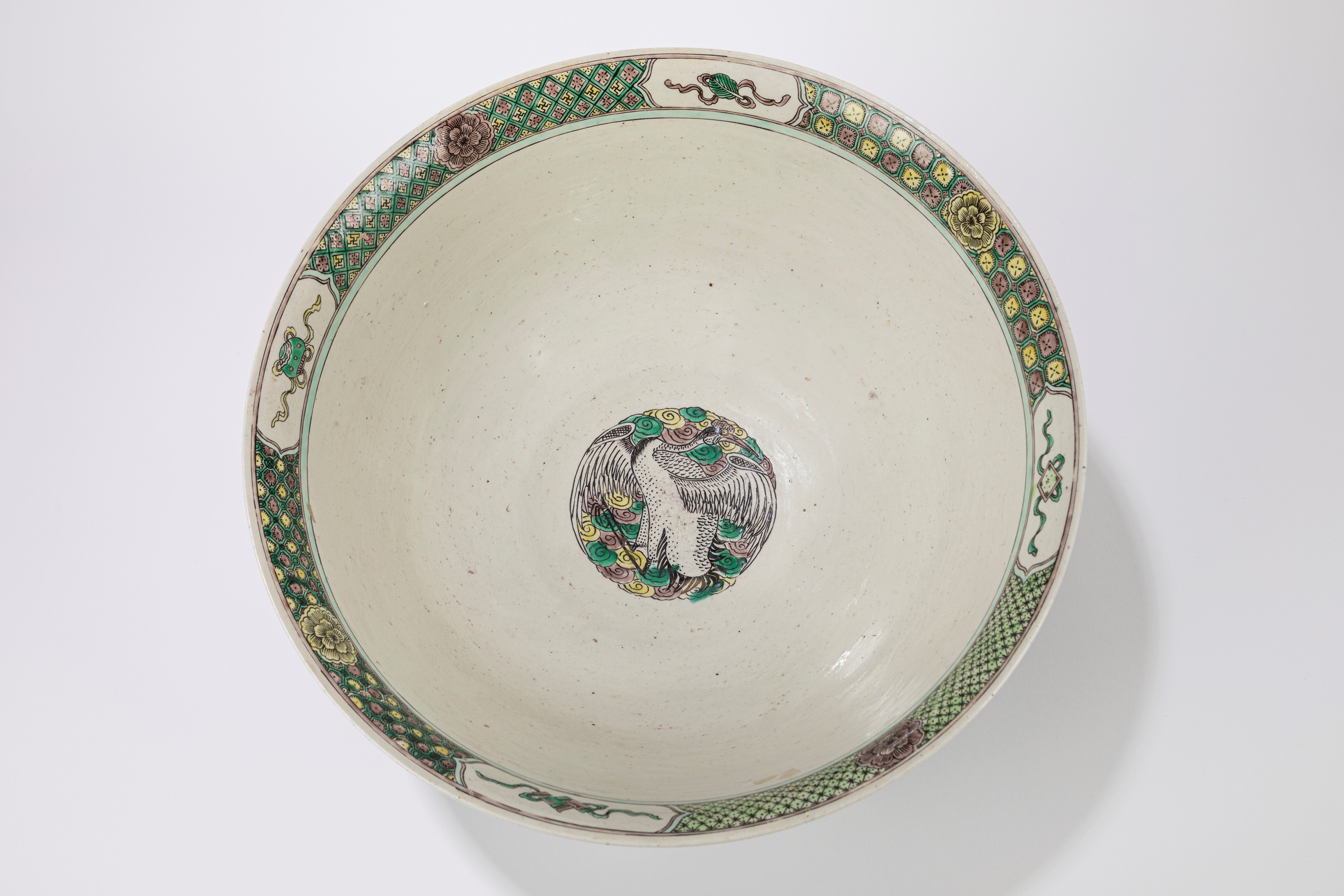 Grande ciotola in porcellana famiglia nera