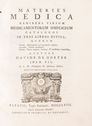 Davide de Gorter - Materies Medica