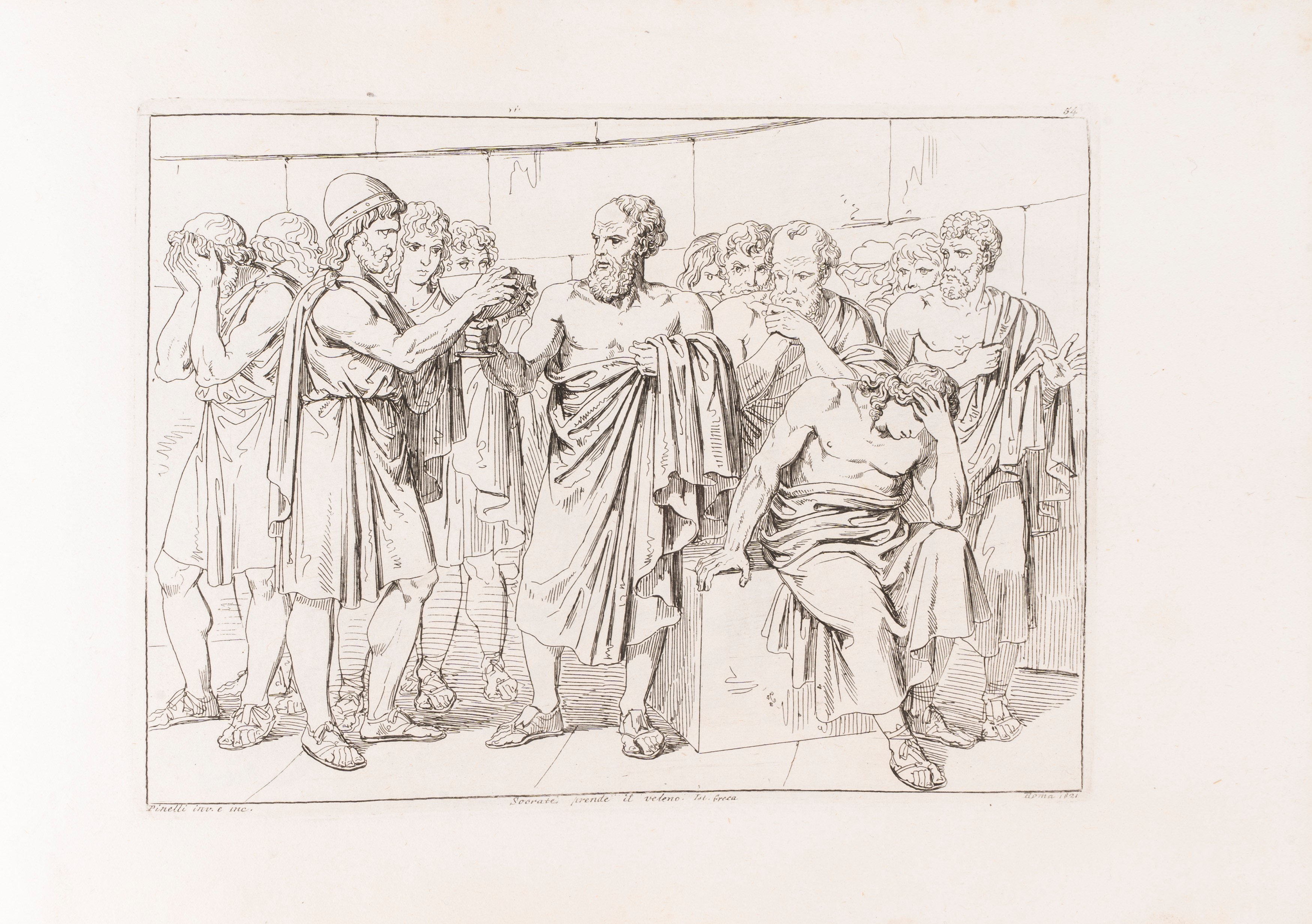 Bartolomeo Pinelli - Raccolta di N. 100 Soggetti Li Più Rimarchevoli Dell'istoria Greca Inventati...