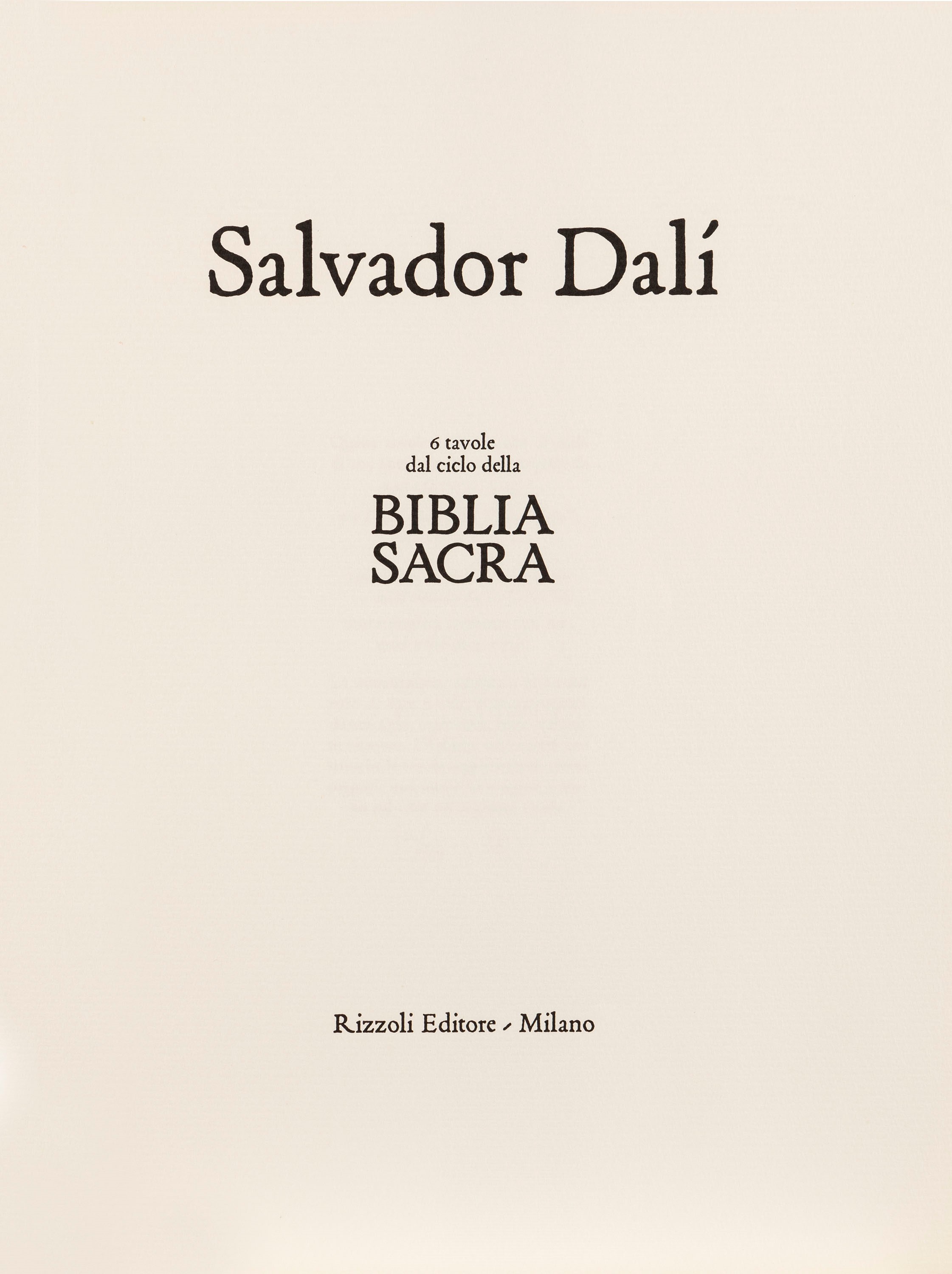 Salvador Dalì - Biblia Sacra
