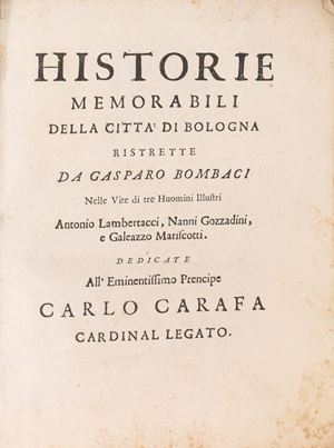 Historie memorabili della città di Bologna