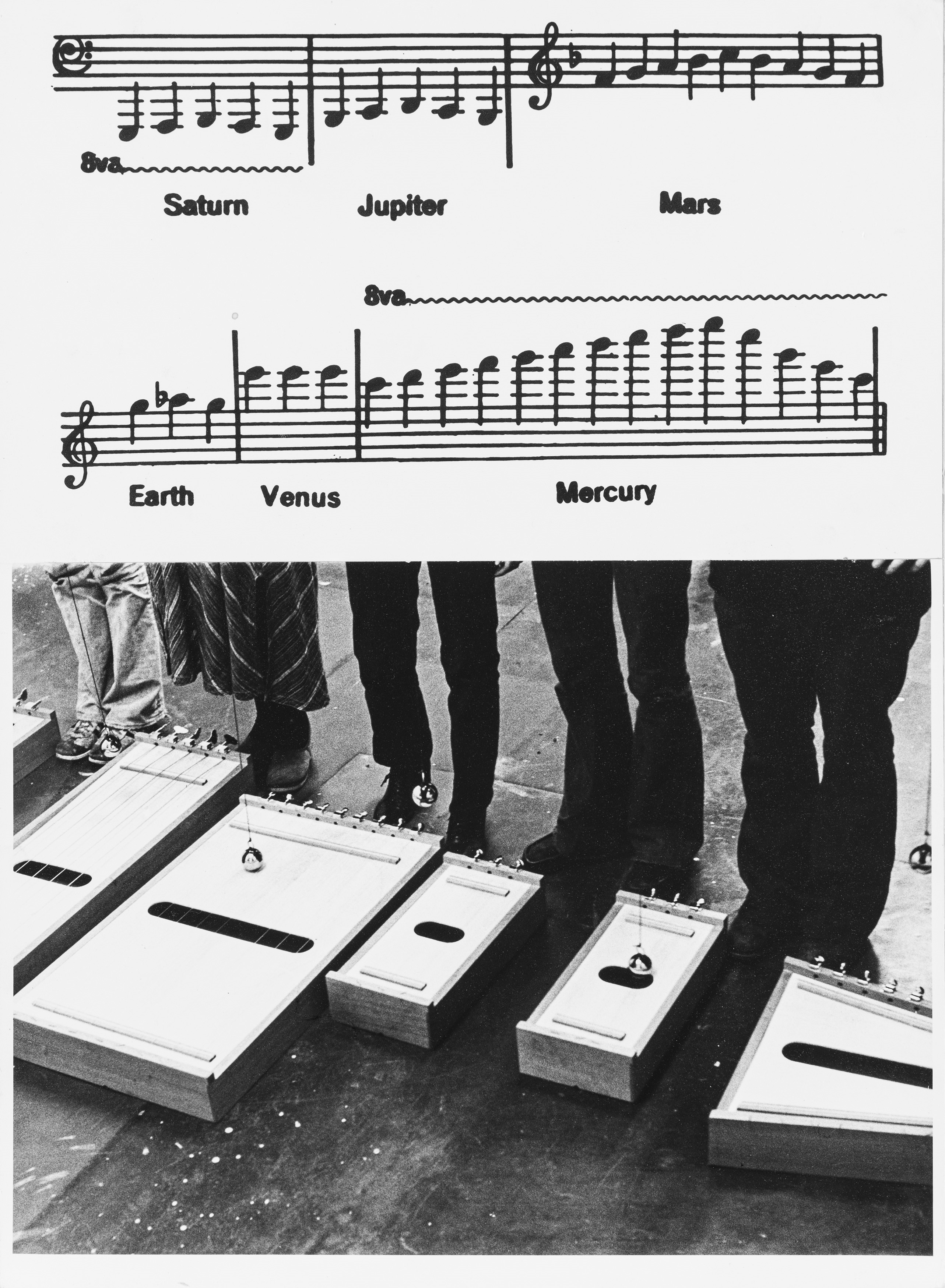 David Askevold - Kepler's Music of the Spheres to be Played by Six Snakes, sei stampe vintage