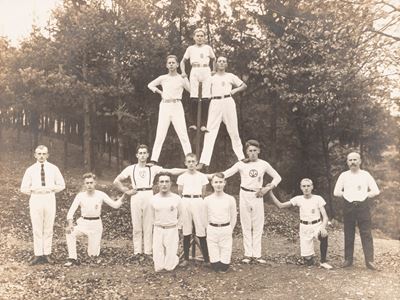 Turnverein, stampa vintage alla gelatina ai sali d'argento, 1926