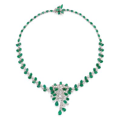 Collana con Smeraldi e Diamanti