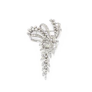 Diamond brooch