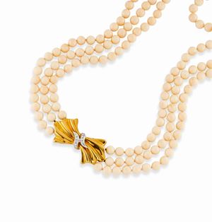 Collana in oro bicolore 18K