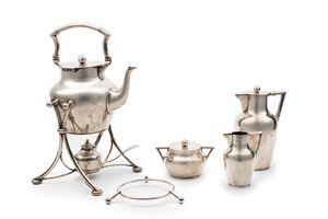Tea and coffee set with samovar