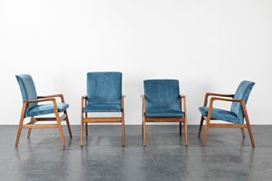 Four reclining armchairs