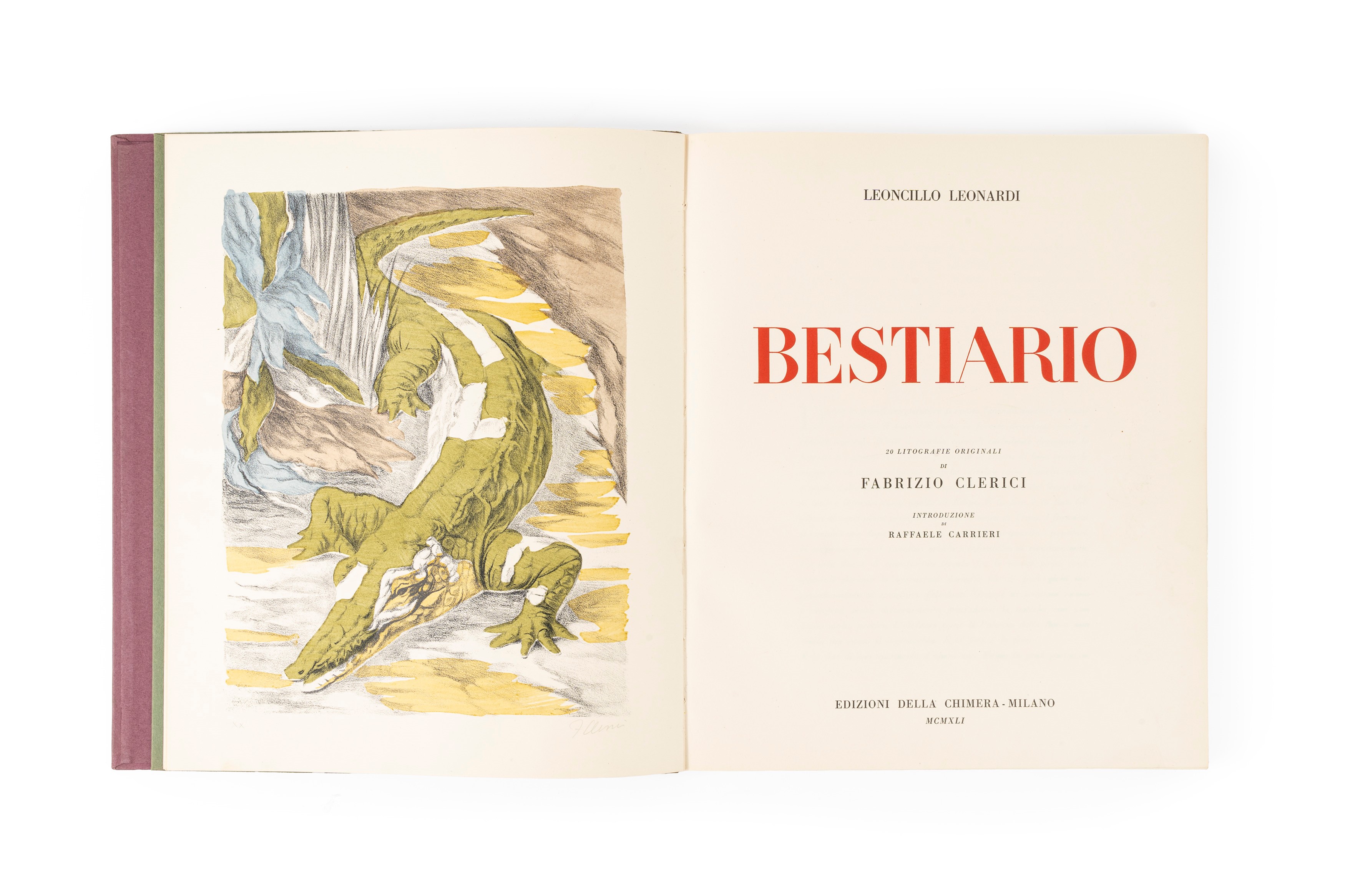 Leoncillo Leonardi - Bestiario, 1941, litografie originali