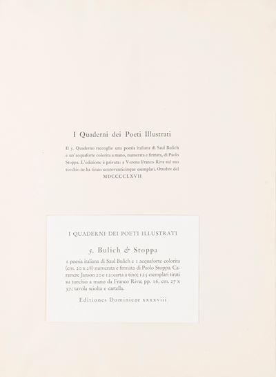 Parabole - Edizione illustrata con acquaforte a colori