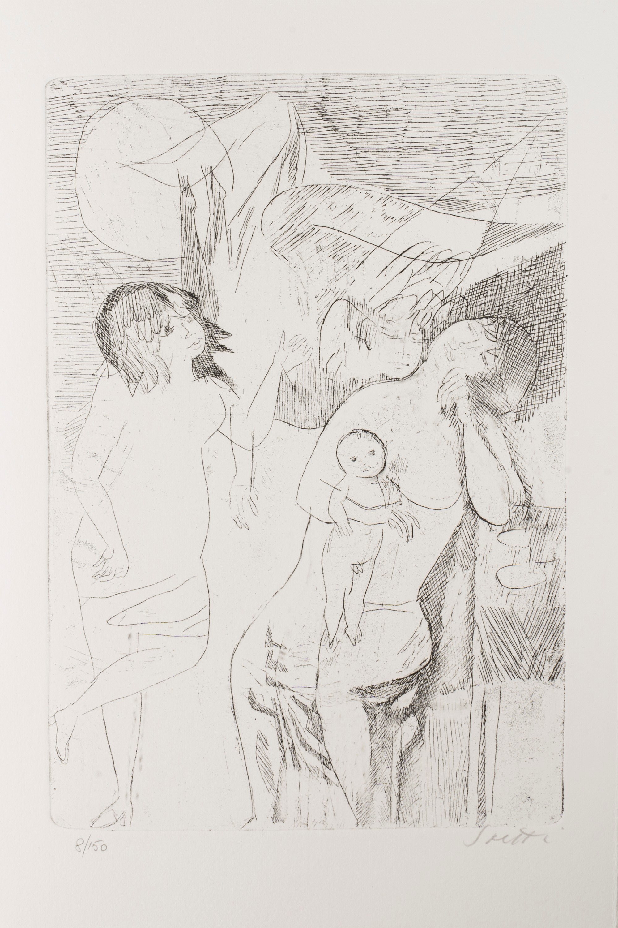 Diego Valeri - Trentatre poesie con quattro acqueforti originali di Bruno Saetti, 1973