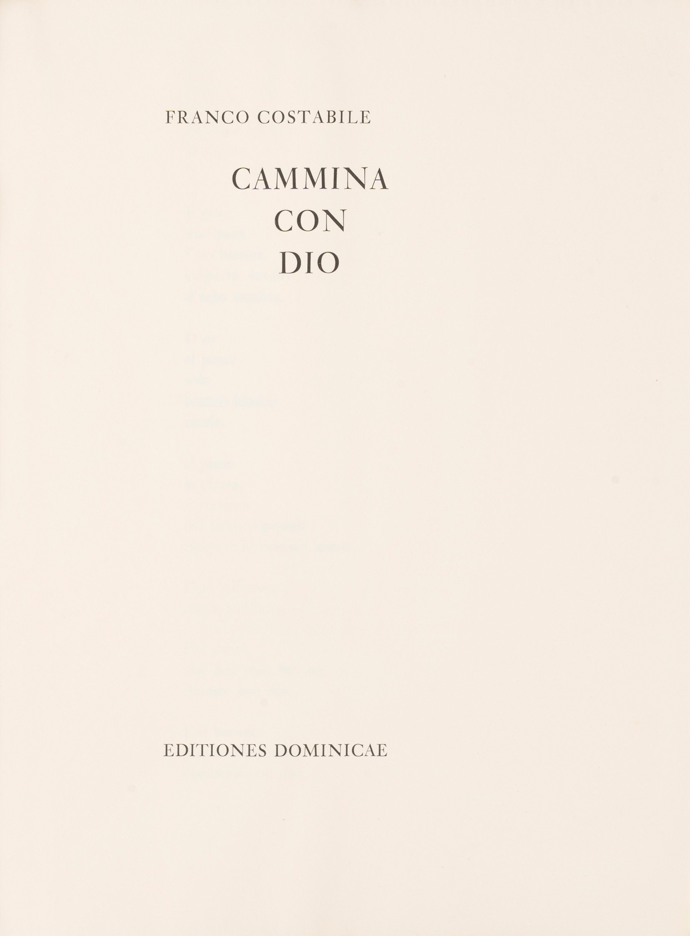 Franco Costabile - Cammina con Dio