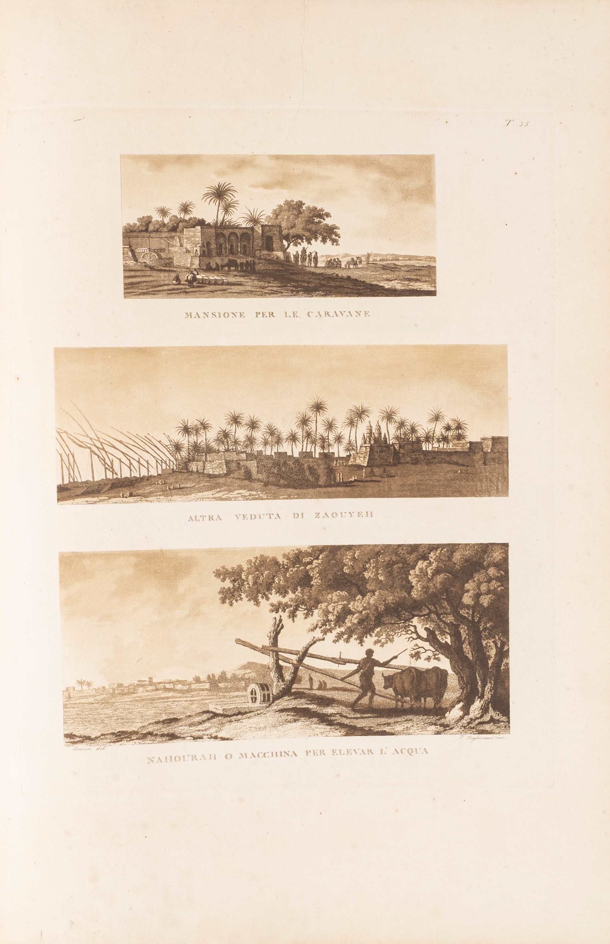 Dominique Vivant Denon - Viaggio nel basso ed alto Egitto, prima edizione italiana del 1808