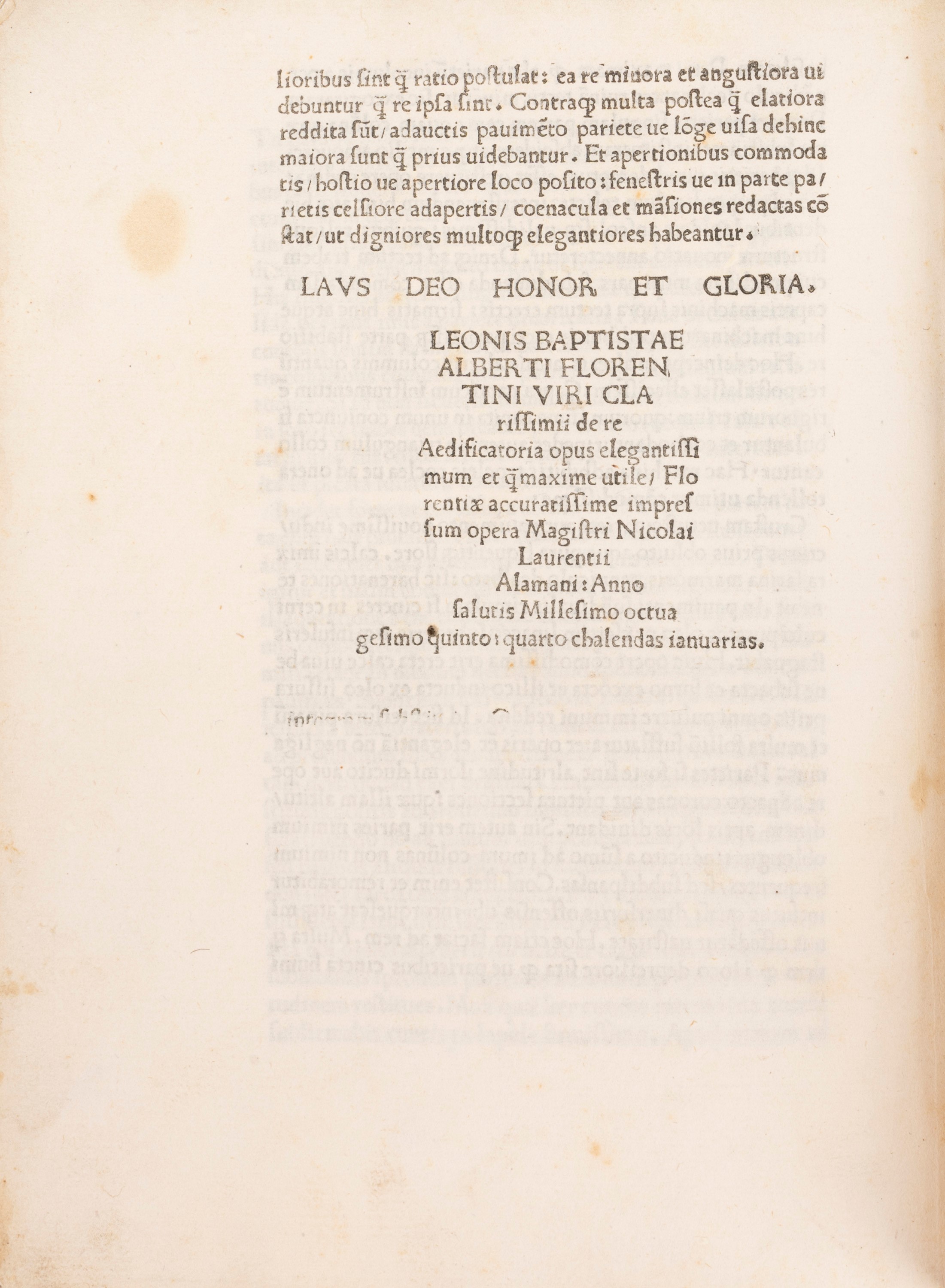 Leon Battista Alberti - De Re Aedificatoria