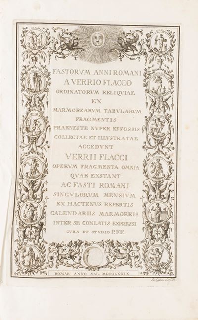 Foggini, Fastorum anni Romani a Verrio Flacco ordinatorum reliquiae