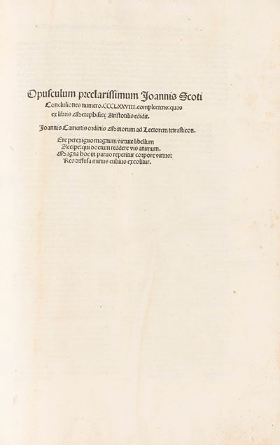 Commentaria Doctoris subtilis Ioannis Scoti in Metaphysica Aristotelis