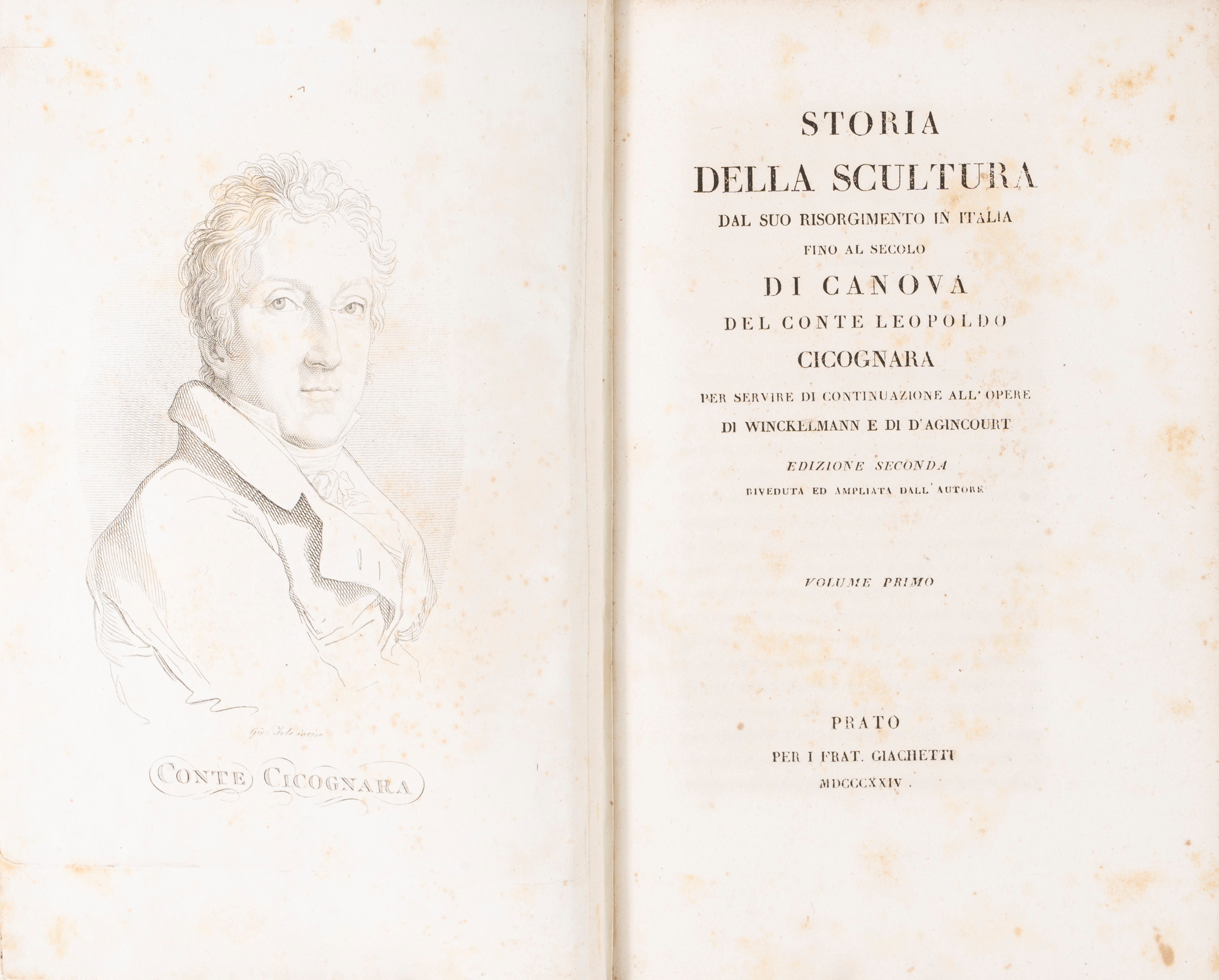 Storia della Scultura dal Suo Risorgimento in Italia Fino al Secolo di Canova