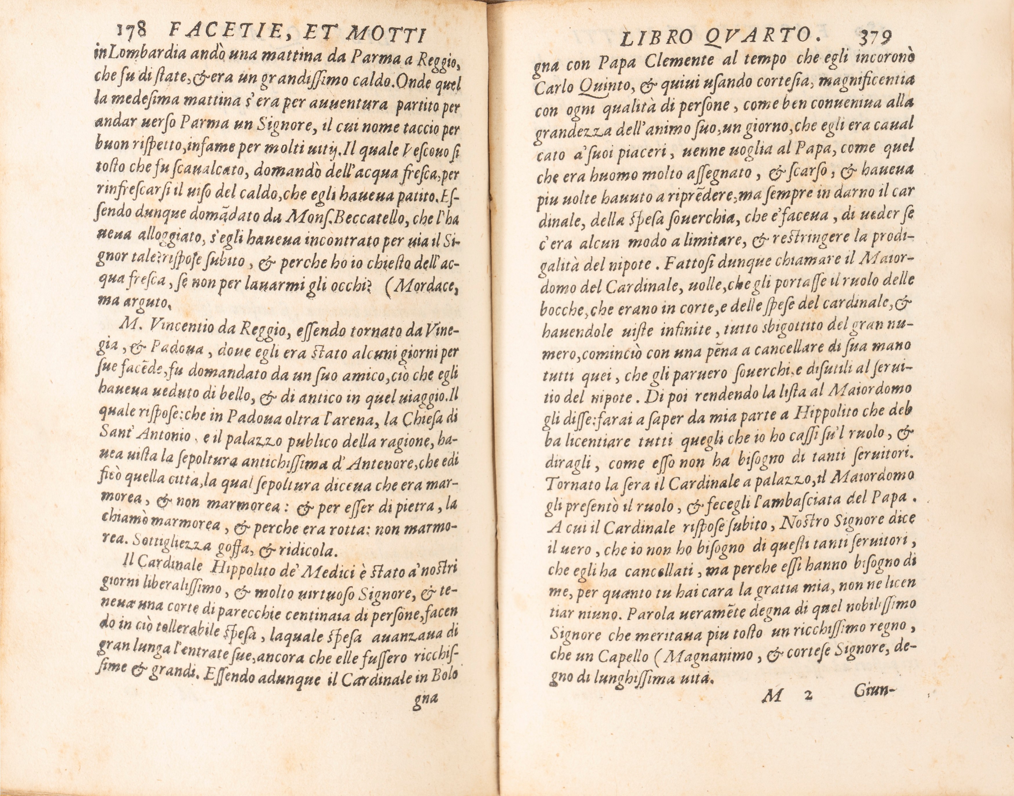 Domenichi, Lodovico - Domenichi, Facetie Motti et Burle di diversi Signori et persone private, 15...